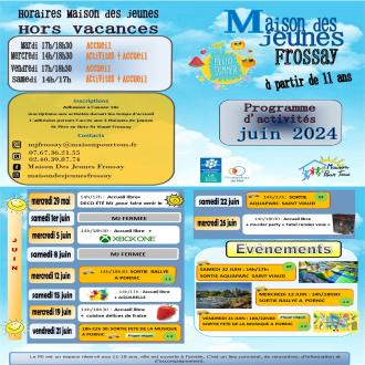 programme MJ Frossay juin 2024