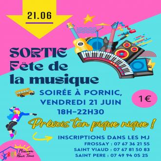 Les 3 MJ à la fête de la Musique de Pornic le 21 juin