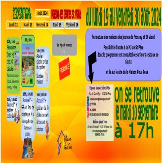 Programme MJ St-Viaud du 12 au 30 aot 2024