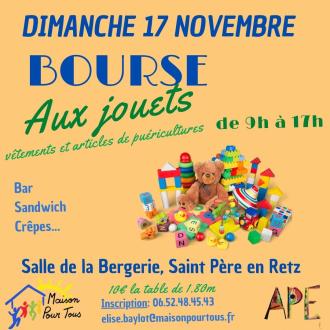 Bourse aux jouets et articles de puriculture