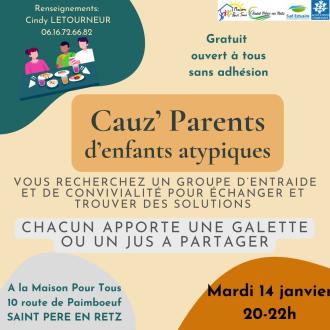 Cauz parents d'enfants atypik