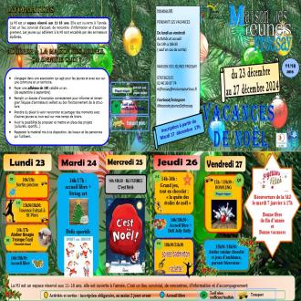 programme vacances de noel MJ Frossay