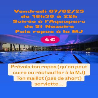 Soire Aquaparc St Nazaire avec la MJ de St-Pre