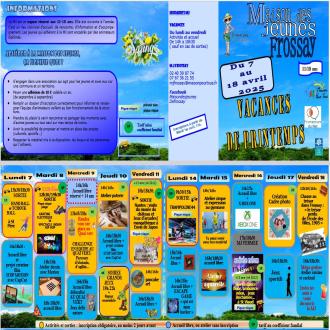 programme vacances de printemps MJ FROSSAY