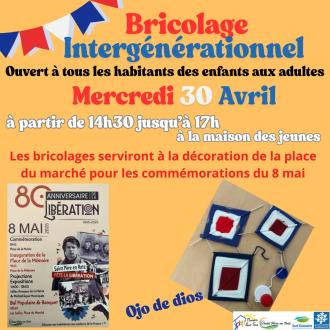 Bricolage intergénérationnel, déco 8 mai