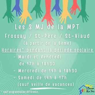 Horaires des 3 MJ en priode scolaire