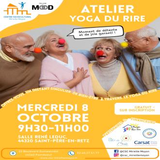 Une sance de dcouverte du yoga du rire