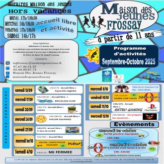 programme mjFrossay septembre/octobre