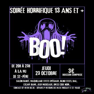 soirée horrifique + 13 ans