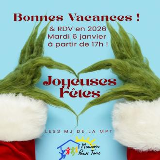 Bonnes vacances & RDV le 6 janvier !