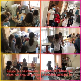 Remise des cadeaux solidaires � l'Ehpad