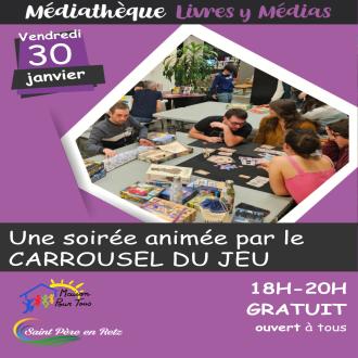 Soirée jeux à la médiathèque