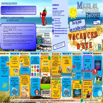 programme d�but �t� mj Frossay 2026