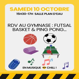 RDV au gymnase apr�s l'atelier graff ;)