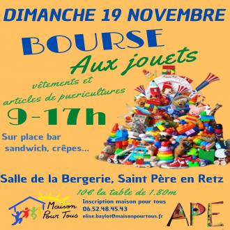 Bourse aux jouets, vêtements et articles de puériculture