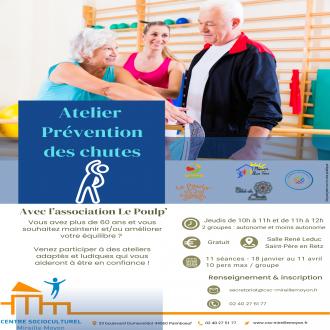 Atelier de prévention des chutes