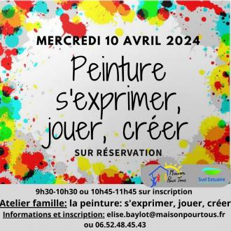 Atelier peinture: crer, jouer, s'exprimer